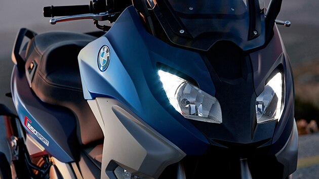 Frontal bien definido de la C 650 Sport